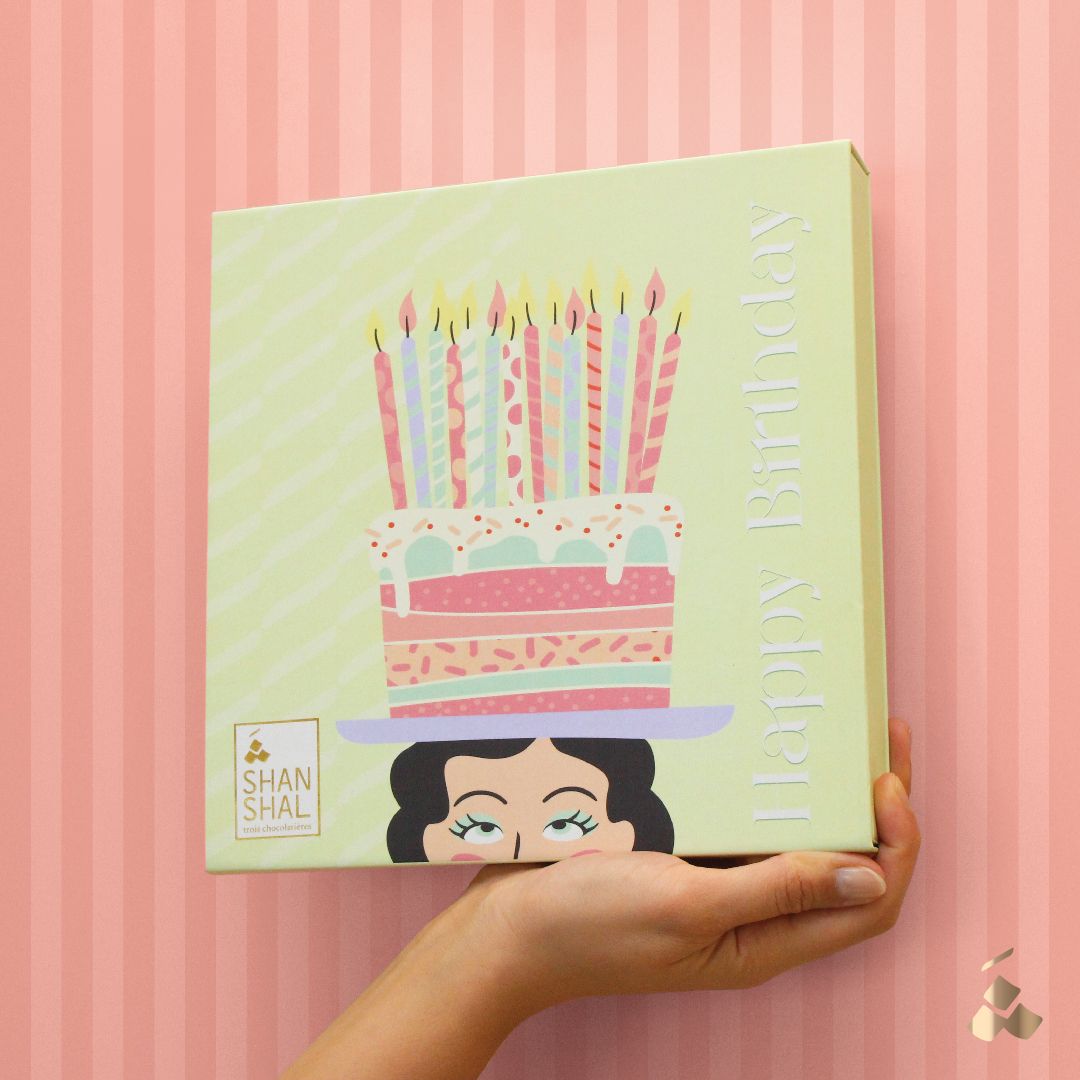 Happy birthday chocolate package