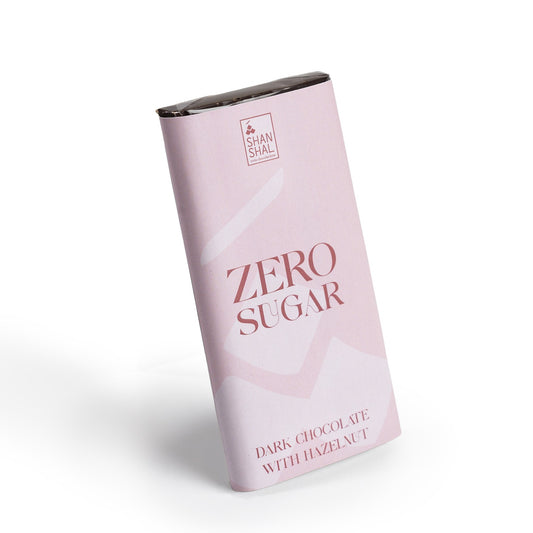 Sugar Free Dark Chocolate with Hazelnut Bar